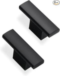 2 Pack Kitchen Cabinet Knobs Matte Black Cabinet Knobs Black Drawer Knobs Solid Kitchen Hardware
