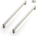 Ravinte 10 Pack 10 Inch Kitchen Square Cabinet Handles Satin Nickel Cabinet Pulls Brushed Nickel Drawer Pulls Kitchen Cabinet Hardware Kitchen Handles