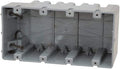 Southwire MSB4G Four Gang Device Box with Depth Adjustable; Heavy Duty 42lb ; Gray