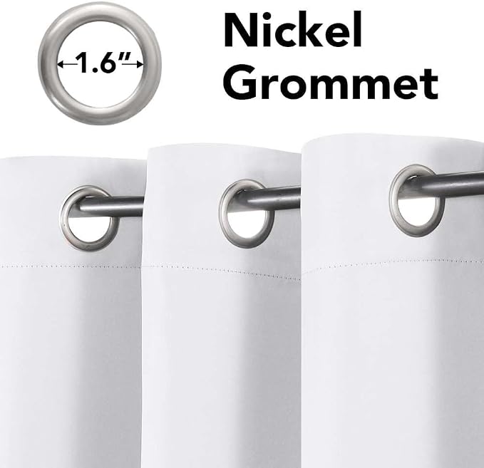 H.VERSAILTEX White Curtains for Bedroom Thermal Insulated Curtains & Drapes - Image 4