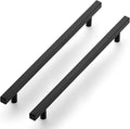 Ravinte Black Cabinet Handles 20 Pack 10 inch Matte Black Square Cabinet Pulls Kitchen Hardware 12-1/2 inch Overall Length Kitchen Drawer Pulls