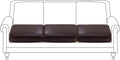 Fuloon Faux Leather Couch Cushion Slipcover, Waterproof Stretch Covers by Fuloon