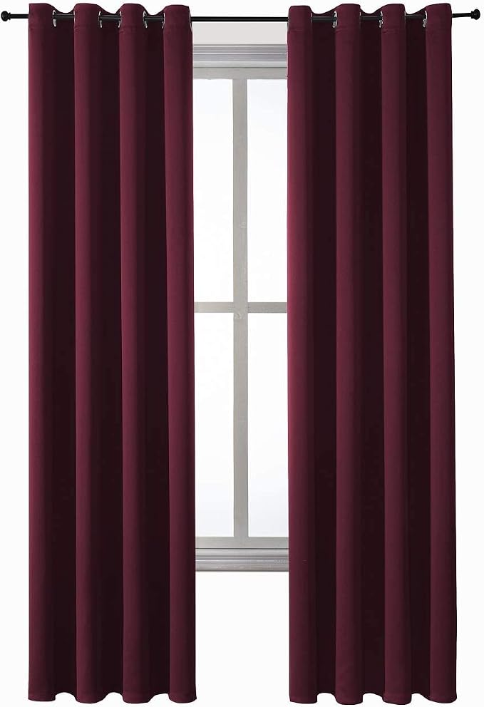ChrisDowa Blackout Curtains for Bedroom and Living Room 84 Inches Long | 2 - Image 7
