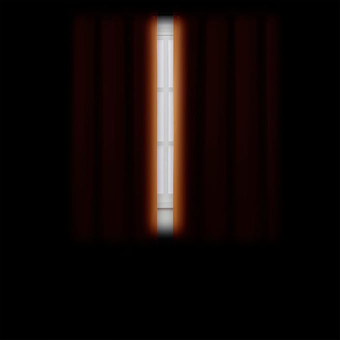Orange Blackout Curtains 42 x 54 Inch Length Set of 2 Panels Grommet Bedroom - Image 3