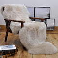 HUAHOO Premium Genuine Sheepskin Rug Linen Real Australia Sheepskin Natural by HUAHOO