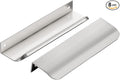 Ravinte Hardware 8 Pack Silver Cabinet Handles, 5.9 Inch (150mm) Finger Edge Pulls, 5 Inch Hole Center, Finger Pulls for Cabinets