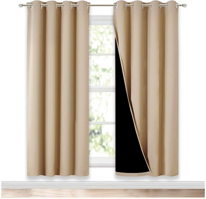NICETOWN Living Room Completely Shaded Draperies, Privacy Protection & Noise by NICETOWN