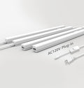 Under Cabinet Lighting Plug in, 24 Inch 4 Pcs, Linkable AC120V 3CCT 3000K/4000K/5000K Ultra Slim, LED Under Cabinet Lights for Counter Light, Kitchen, Shelf, Sink, Workshop, Desk, White