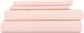 Linen Market Double-Brushed Microfiber Twin Sheet Set 3 Piece – Oeko-TEX Certified Ultra Soft & Wrinkle-Free - 16" Deep Pocket Sheets - Easy Care Twin Size - Blush