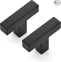 JOY DECOR 6 Pack Cabinet Knobs, Black Cabinet Handles, 2 Inch Kitchen Knobs, Single Hole Drawer Hardware for Dresser Drawers