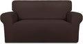 PureFit Stretch Loveseat Covers Fleece Couch Covers by PureFit