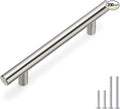 homdiy Brushed Nickel Cabinet Pulls Cabinet Handles,200 Pack 96mm 3-3/4 inch Hole Centers Silver Drawer Pulls for Kitchen, Bedroom, Bathroom