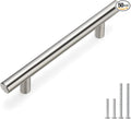 homdiy 50Pack Cabinet Handles Brushed Nickel Cabinet Pulls 3-3/4in Hole Center - HD201SN Kitchen Hardware for Cabinets Sliver Cabinet Hardware Pulls for Bathroom, Bedroom,Wardrobe