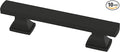 FRANKLIN BRASS Tiered Foot (10-Pack) Cabinet Handles 3" Hole Center Pulls | Matte Black Hardware Kitchen Door, Drawers, Dressers, Furniture P49572C-FB-B