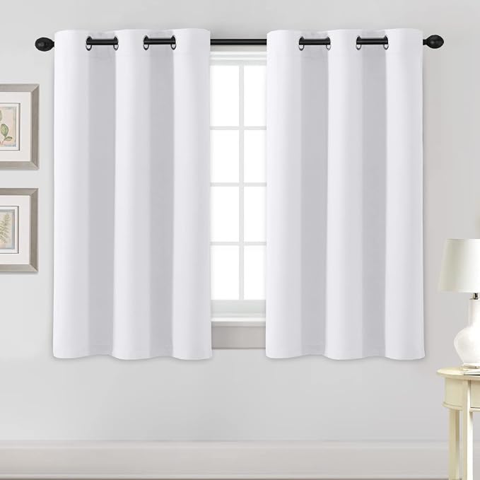 H.VERSAILTEX White Curtains for Bedroom Thermal Insulated Room Darkening Living by HVERSAILTEX