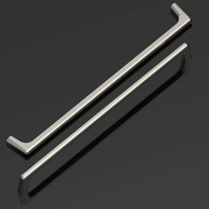 Amerdeco 10 Pack Brushed Satin Nickel Cabinet Pulls 12.5 Inch(320MM) Hole Centers Kitchen Cabinet Handles Hardware Kitchen Handles for Cabinets Cupboard Handles Drawer Pulls ZH0041