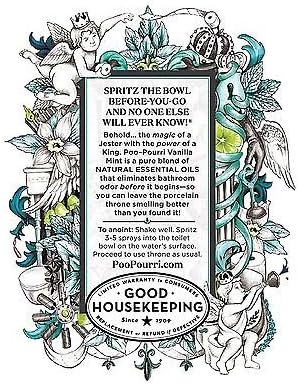 Poo-Pourri Vanilla Mint Scent Odor Eliminator 2 oz. Liquid 2pk