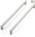 JOY DECOR 4 Pack Cabinet Handles, Brushed Nickel Cabinet Pulls, 11-1/3 Inch Kitchen Closet Handles Square Drawer Pulls Stainless Steel Drawer Hardware, 288mm Hole Centers