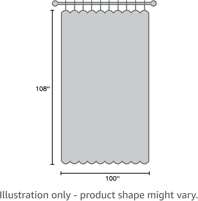Yakamok Black 100% Blackout Patio Door Curtain Panels W100 x L108, 1 Panel | - Image 9