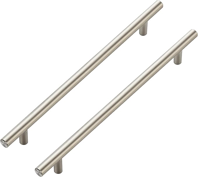 JOY DECOR 45 Pack Cabinet Handles, Brushed Nickel Cabinet Pulls, 8-3/4 in Hole Center Kitchen Cabinet Handles, Stainless Steel T Bar Handles for Dresser Drawers