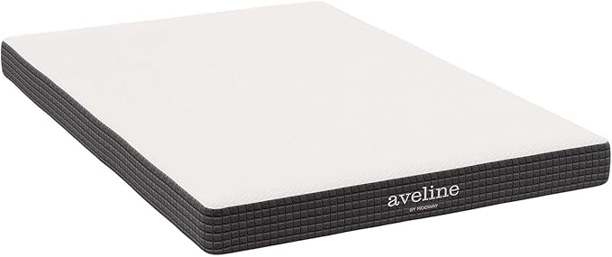 Modway Aveline Gel Infused Memory Mattress with CertiPUR-US Certified Foam, Twin, White