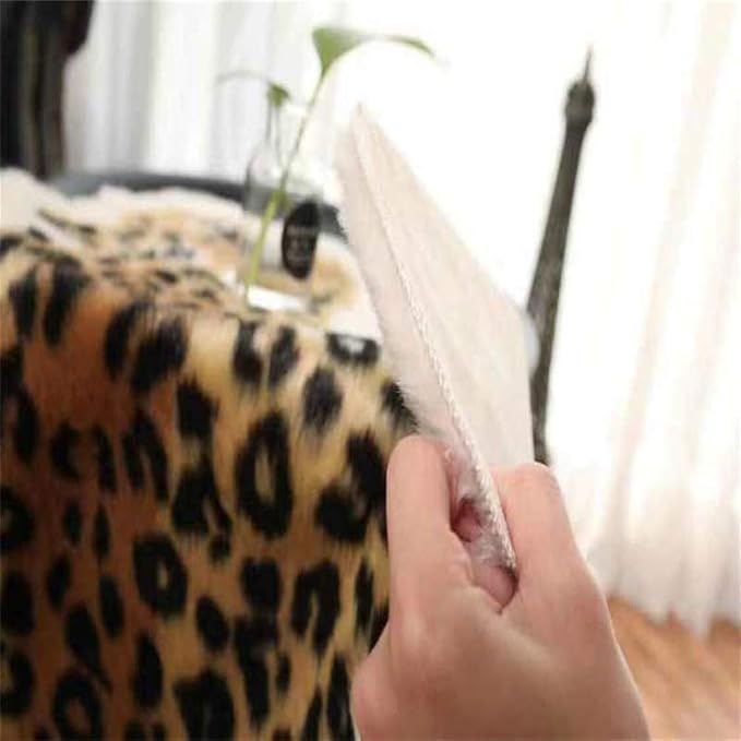 Leopard Print Rug Faux Fur Cowhide Skin Rug Animal Printed Area Rug Carpet - Image 5