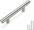 homdiy Brushed Nickel Cabinet Pulls Cabinet Handles, 2-1/2in(64mm) Center to Center Dresser Drawer Handles Silver Drawer Pulls for Kitchen, Bedroom, Bathroom, Wardrobe Hardware
