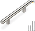 homdiy 2-1/2 Inch Cabinet Handles Brushed Nickel Kitchen Cabinet Pulls 500 Pack - Cabinet Pulls Square Cabinet Hardware for Cabinet, Cupboard