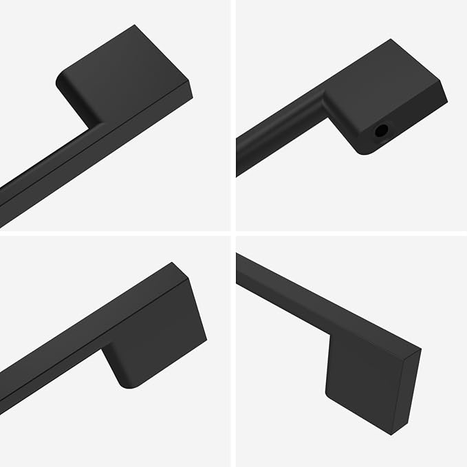 10 Pack Matte Black Cabinet Pulls 6.25 Inch Cabinet Handles Kitchen Cabinet Hardware Kitchen Handles for Cabinets Black Dresser Pulls Drawer Handle