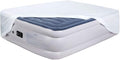Bedecor Fitted Sheet for Air Mattress Inflate Without Disassembly Convenient & Firm Deep up to 21" White -King