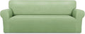 PureFit Stretch Oversized Couch Covers Fleece Sofa Slipcovers Sage Green | by PureFit