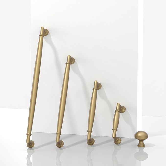 10 Pack Champagne Bronze Cabinet Pulls 7.5 Inch(192mm) Kitchen Cabinet Handles Solid Zinc Alloy Cabinet Hardware Drawer Pulls