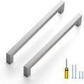 Ravinte 20 Pack Brushed Nickel Kitchen Cabinet Handles 7-1/2 Inch Cabinet Pulls Square Kitchen Hardware for Cabinet Drawer Pulls Drawer Handles Come with Screwdriver