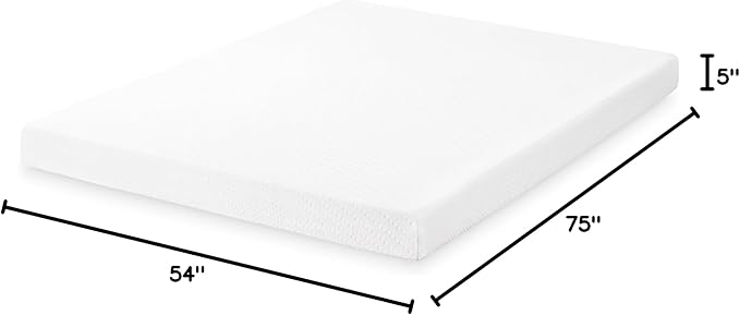 Best Price Mattress 5 Inch Full Mattress, Cooling Gel Memory Foam Mattress for Kids and Adults, Medium Firm Mattress, Bed-in-A-Box