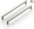 Ravinte 25 Pack Solid 7-1/2 Inch Center to Center Slim Square Bar Dresser Drawer Handles Kitchen Cabinet Handles Brushed Nickel Drawer Pulls Kitchen Cabinet Hardware Pulls