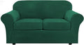 H.VERSAILTEX Real Velvet Plush 3 Piece Stretch Sofa Covers Couch Covers by HVERSAILTEX