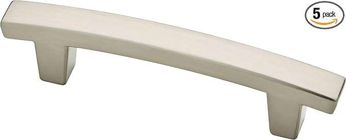 Franklin Brass Pierce (5-Pack) Cabinet Handles 3' Hole Center Satin Nickel Kitchen Drawer Pulls Dresser, Furniture Hardware P29519K-SN-B1