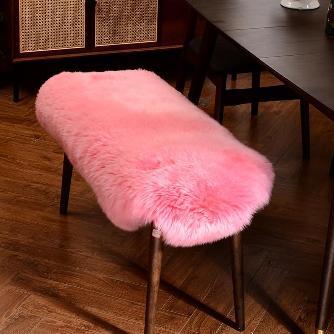 LLB Genuine Sheepskin Area Rug Wool Rug Fur Carpet Fluffy Shaggy Fur Rug - Image 3