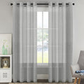 H.VERSAILTEX Linen Curtains Flax Linen Blended Curtain Panels by HVERSAILTEX