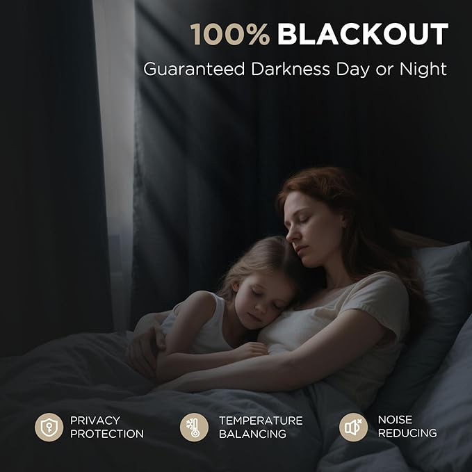 Joydeco Linen Blackout Curtains - Image 3