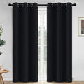 Yakamok Room Darkening Curtains 42x84 inch Length Black-Living Room | 2 panels by Yakamok