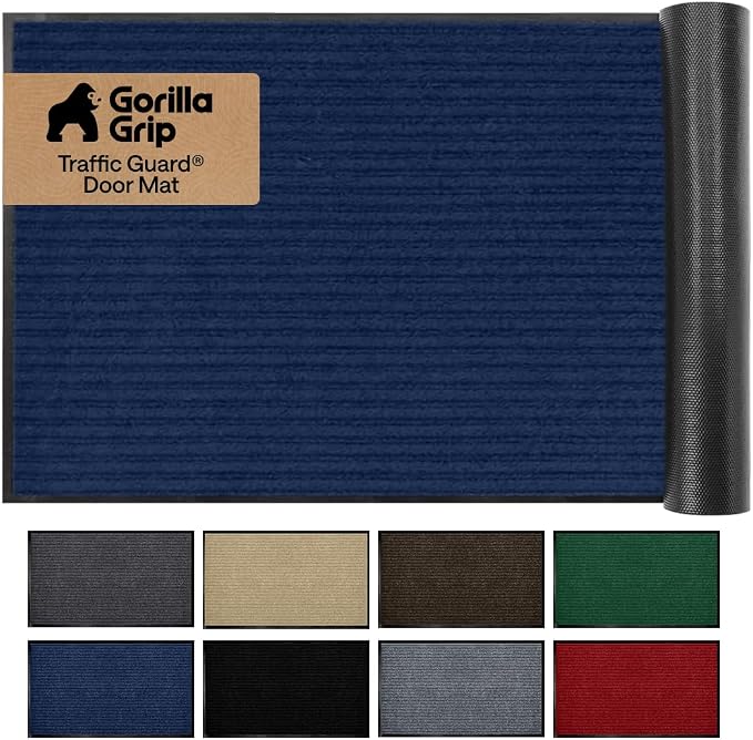 GORILLA GRIP Waterproof Traffic Guard Door Mat, Indoor Outdoor Heavy Duty by Unknown