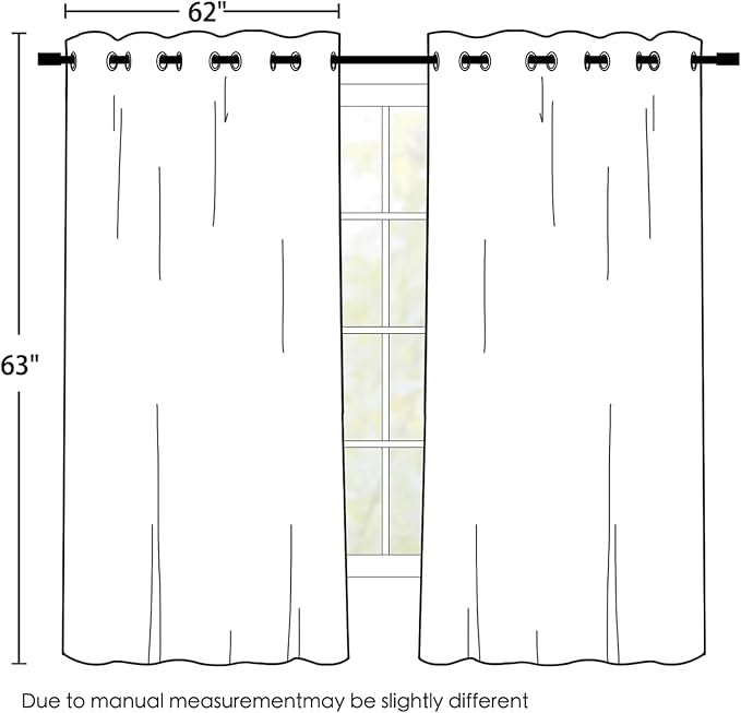 SimpleHome Navy Blue 100% Blackout Curtains Room Darkening Living Room 63 | - Image 2
