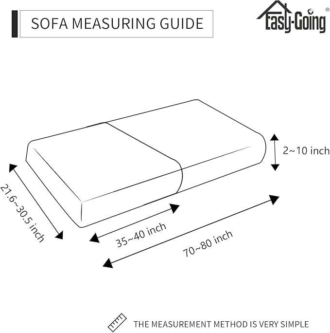 Easy-Going Stretch Individual Couch Cushion Cover Sofa Seat Furniture Protector - Image 3