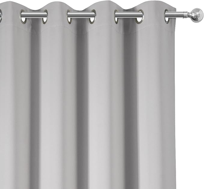 Light Grey Blackout Curtains 42 x 63 Inch Length/Set of 2 Curtain - Image 5