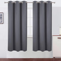 Grey Blackout Curtains 42 x 72 Inch Length/Set of 2 Curtain Panels/Thermal by Lemomo