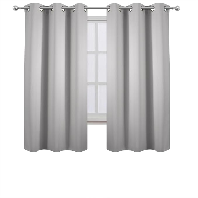 Light Grey Blackout Curtains 38 x 63 Inch Length/Set of 2 Curtain - Image 6