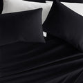 Linen Market Brushed Microfiber Twin Sheet Set 3 Piece – Oeko-TEX Certified Ultra Soft & Wrinkle-Free - 16" Deep Pocket Sheets - Easy Care Twin Size - Black