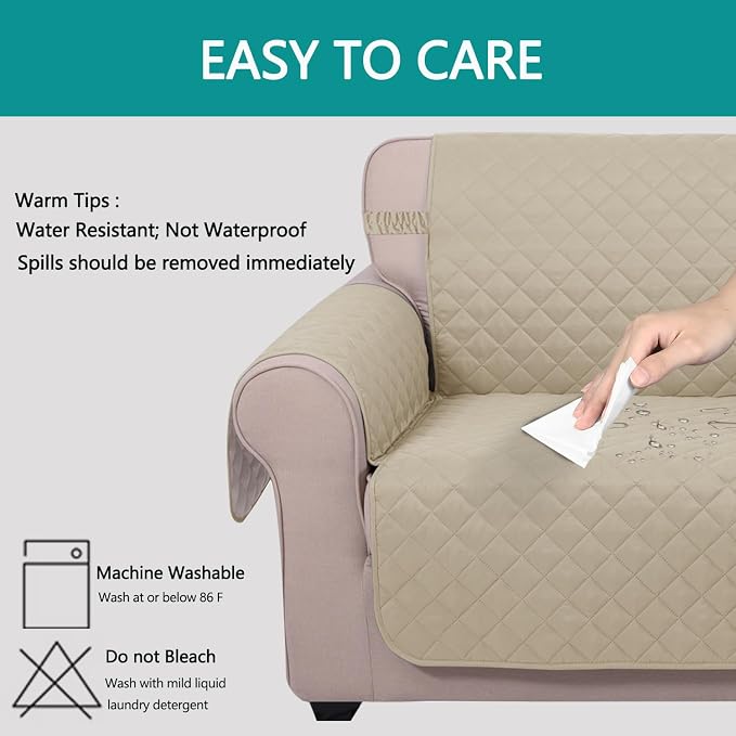 U-NICE HOME Loveseat Sofa Cover - Image 5