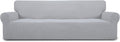 Easy-Going Stretch 4 Seater Oversized Sofa Couch Cover Silver Gray | 1-Piece by Easy-Going